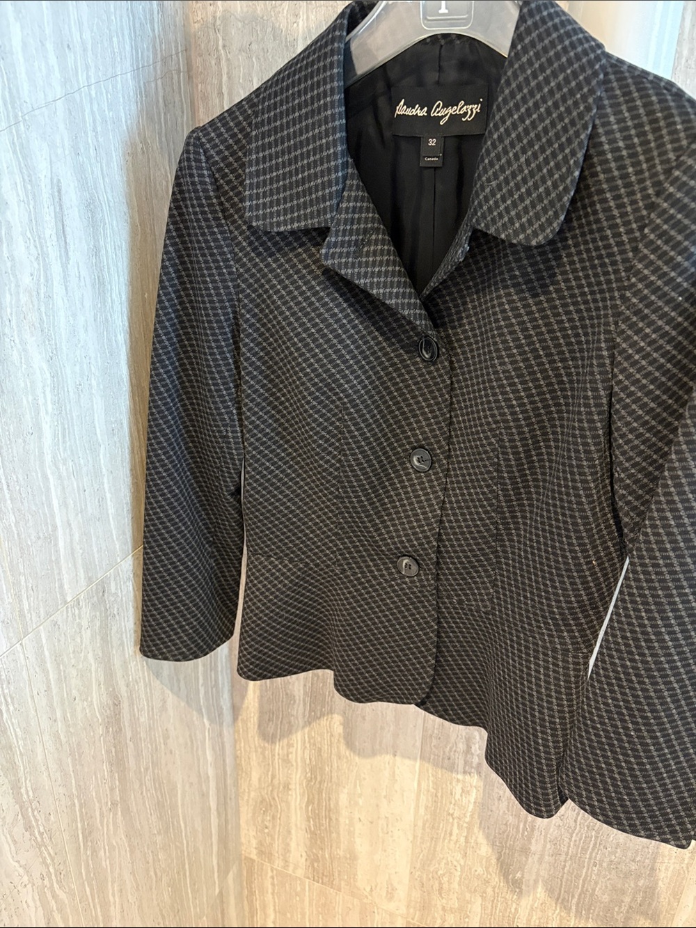 Sandra Angelozzi Black and Grey Skirt with Suit - Picture 2 of 7